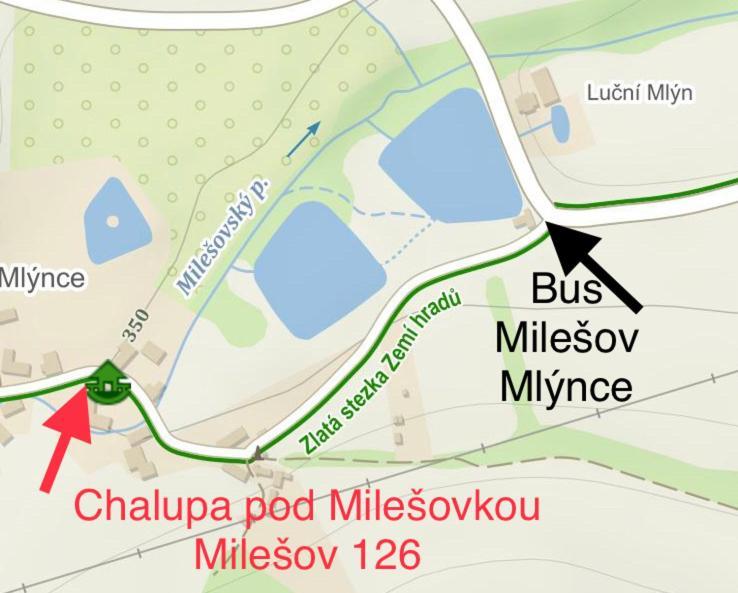 Pokoje V Chalupe Pod Milesovkou Velemin Exteriör bild